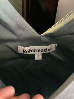 Reformation teal dress